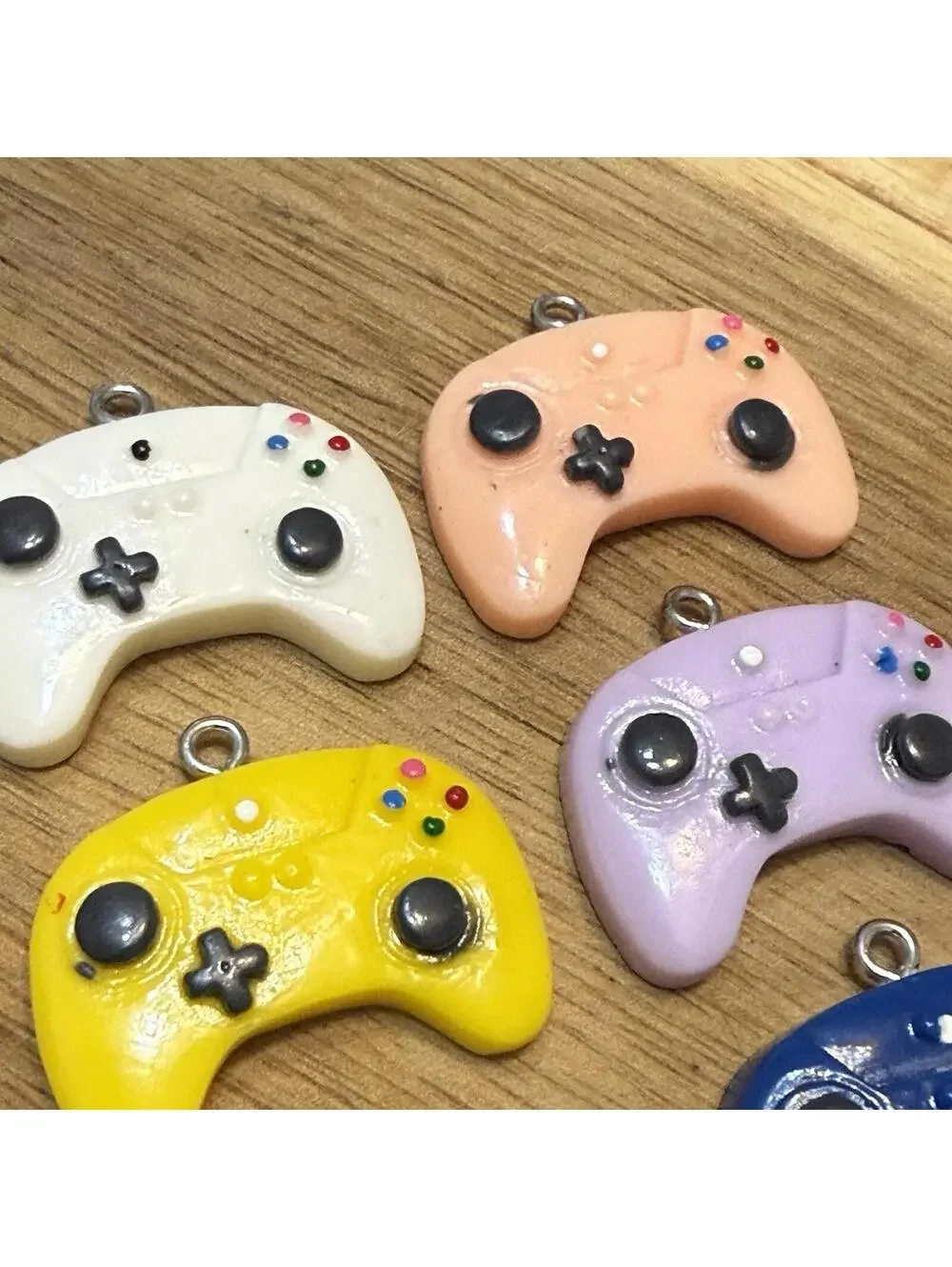Game Controller Multicolor Resin Charm for‎ Jewelry Making or Crafts 7 Charms